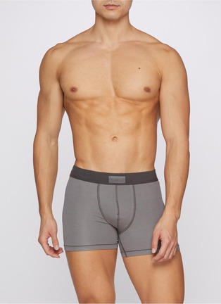正面 -点击放大 - SKIMS - SKIMS Cotton Boxer Briefs — Pack of 3