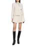 模特儿示范图 - 点击放大 - THE LAURENT - Gabriel Tweed Flared Mini Skirt