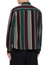 背面 - 点击放大 - TOGA VIRILIS - Flannel Striped Cotton Shirt