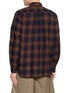 背面 - 点击放大 - TOGA VIRILIS - Fringed Ombre Chequered Cotton Shirt