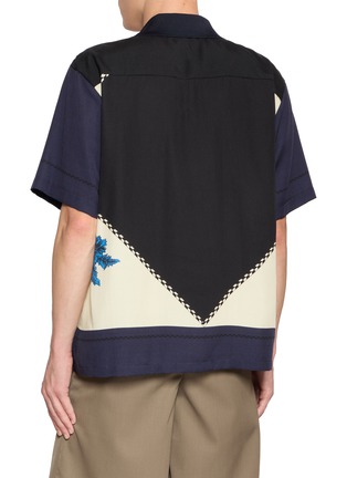背面 - 点击放大 - TOGA VIRILIS - Short Sleeve Inner Print Open Collar Shirt