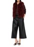 模特儿示范图 - 点击放大 - YVES SALOMON - Feather Silk Lined Vest
