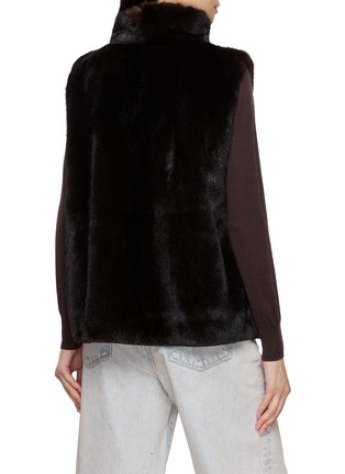 背面 - 点击放大 - YVES SALOMON - Rev Mink Fur Vest