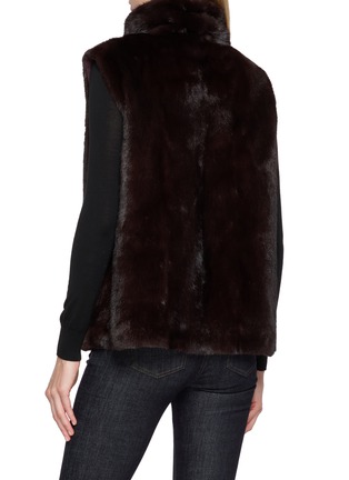背面 - 点击放大 - YVES SALOMON - Reversible Mink Fur Vest