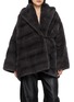 首图 - 点击放大 - YVES SALOMON - Hooded Tie Front Fur Jacket