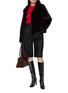 模特儿示范图 - 点击放大 - YVES SALOMON - Notch Lapel Mink Jacket