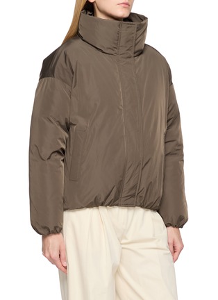 细节 - 点击放大 - YVES SALOMON - Fox Fur Removable Gloves Puffer Jacket