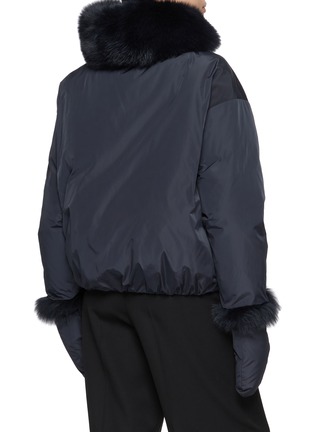 背面 - 点击放大 - YVES SALOMON - Fox Fur Removable Gloves Puffer Jacket