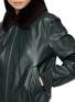  - YVES SALOMON - Fur Collar Leather Jacket