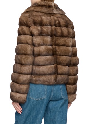 背面 - 点击放大 - YVES SALOMON - Cropped Sable Fur Jacket