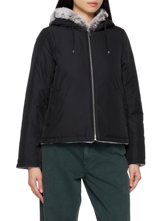细节 - 点击放大 - YVES SALOMON - Reversible Veste Fur Jacket
