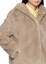  - YVES SALOMON - Hooded Mink Fur Jacket