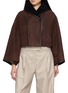 首图 - 点击放大 - YVES SALOMON - Short Leather Shearling Cape