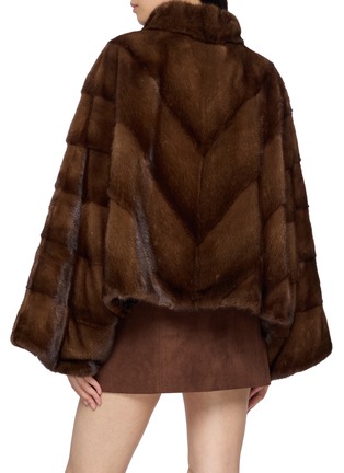 背面 - 点击放大 - YVES SALOMON - Mink Cape Jacket