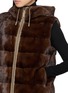  - YVES SALOMON - Reversible Fox Fur Puffer Vest