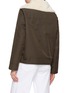 背面 - 点击放大 - YVES SALOMON - Reversible Contrast Collar Leather Jacket