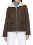 首图 - 点击放大 - YVES SALOMON - Reversible Contrast Collar Leather Jacket