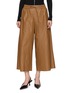 首图 - 点击放大 - YVES SALOMON - Cropped Wide Leg Leather Pants