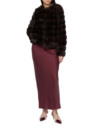 模特儿示范图 - 点击放大 - YVES SALOMON - Sable Fur Jacket