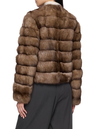 背面 - 点击放大 - YVES SALOMON - Cropped Sable Fur Jacket