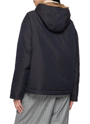 背面 - 点击放大 - YVES SALOMON - Fur-Lined Hooded Jacket