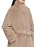  - YVES SALOMON - Stand Collar Belted Fur Coat