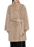 首图 - 点击放大 - YVES SALOMON - Stand Collar Belted Fur Coat