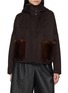 首图 - 点击放大 - YVES SALOMON - Mink-Trimmed Wool Hooded Jacket