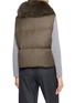 背面 - 点击放大 - YVES SALOMON - Fox Fur Collar Puffer Vest