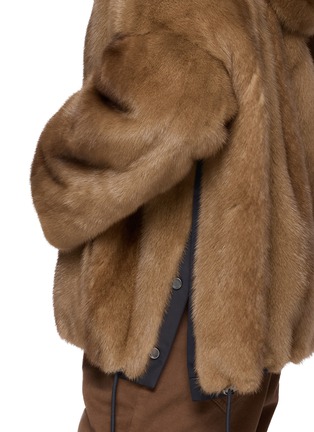  - YVES SALOMON - Reversible Hooded Fur Jacket