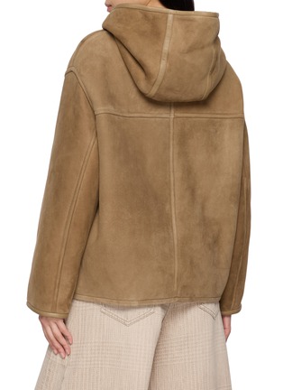 背面 - 点击放大 - YVES SALOMON - Hooded Leather Jacket