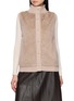 首图 - 点击放大 - YVES SALOMON - Single-Breasted Mink Knit Vest
