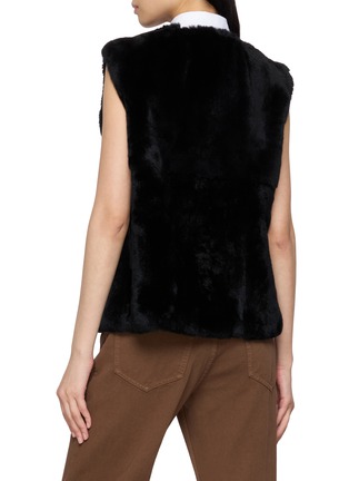 背面 - 点击放大 - YVES SALOMON - Rex Rabbit Fur Vest