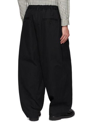 背面 - 点击放大 - COMME DES GARÇONS HOMME - Elasticated Waistband Wide Leg Cotton Twill Pants