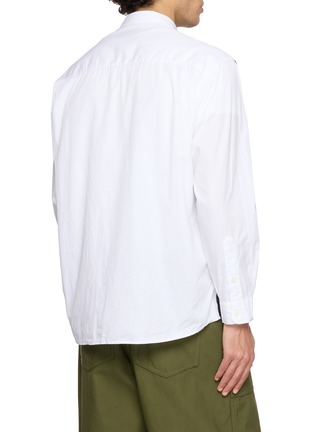 背面 - 点击放大 - COMME DES GARÇONS HOMME - Serge Panel Zip Up Cotton Broadcloth Shirt