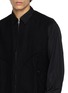  - COMME DES GARÇONS HOMME - Serge Panel Zip Up Cotton Broadcloth Shirt