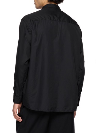 背面 - 点击放大 - COMME DES GARÇONS HOMME - Serge Panel Zip Up Cotton Broadcloth Shirt