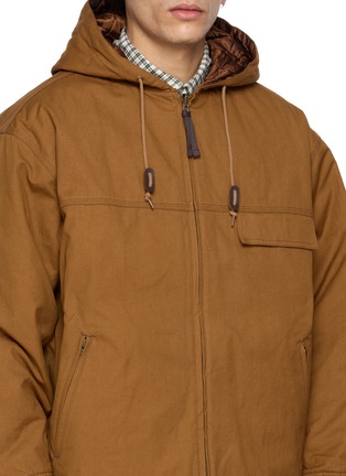  - COMME DES GARÇONS HOMME - Reversible Hooded Quilted Cotton Oxford Jacket
