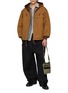 模特儿示范图 - 点击放大 - COMME DES GARÇONS HOMME - Reversible Hooded Quilted Cotton Oxford Jacket
