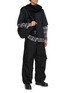 模特儿示范图 - 点击放大 - COMME DES GARÇONS HOMME - Layered Ombré Check Cotton T-Shirt