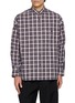 首图 - 点击放大 - COMME DES GARÇONS HOMME - Contrast Back Chequered Cotton Twill Shirt