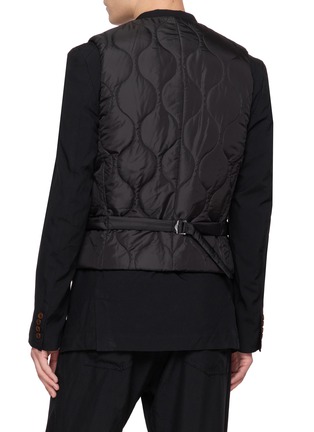 背面 - 点击放大 - COMME DES GARÇONS HOMME DEUX - Quilted Wool Gabardine Vest