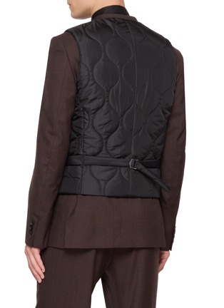 背面 - 点击放大 - COMME DES GARÇONS HOMME DEUX - Quilted Wool Gabardine Vest