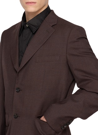  - COMME DES GARÇONS HOMME DEUX - Single Breasted Wool Melange Blazer