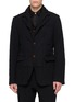 首图 - 点击放大 - COMME DES GARÇONS HOMME DEUX - Single Breasted Double Lapel Windowpane Blazer