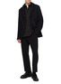 模特儿示范图 - 点击放大 - COMME DES GARÇONS HOMME DEUX - Single Breasted Double Lapel Windowpane Blazer