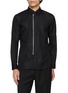 首图 - 点击放大 - COMME DES GARÇONS HOMME DEUX - Long Sleeve Asymmetric Zip Cotton Poplin Shirt