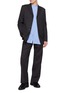 模特儿示范图 - 点击放大 - COMME DES GARÇONS HOMME DEUX - Single Breasted Layered Vest Dobby Stripe Blazer