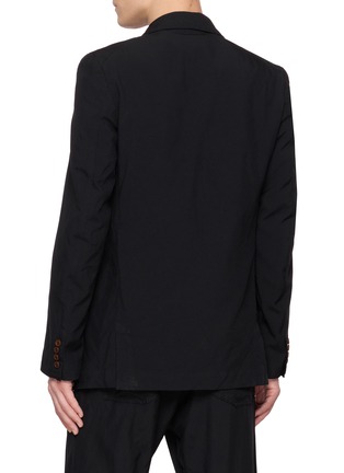背面 - 点击放大 - COMME DES GARÇONS HOMME DEUX - Single Breasted Contrast Button Oxford Blazer