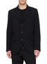 首图 - 点击放大 - COMME DES GARÇONS HOMME DEUX - Single Breasted Contrast Button Oxford Blazer
